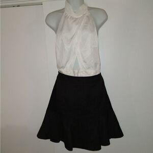 Worthington Black/Brown Skater Skirt